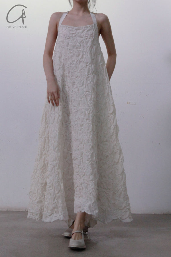 marc le bihan waffle dress 2125 ECRU